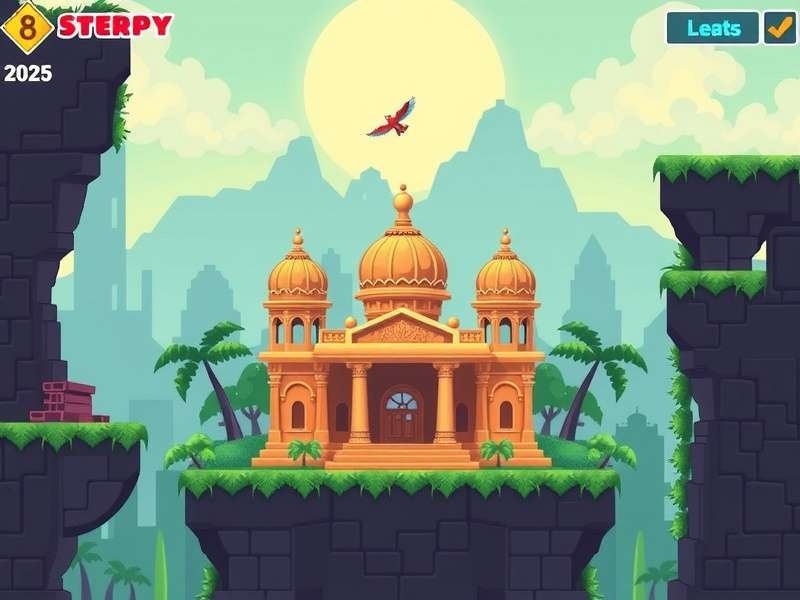 Temple Pixel Flight Gameplay